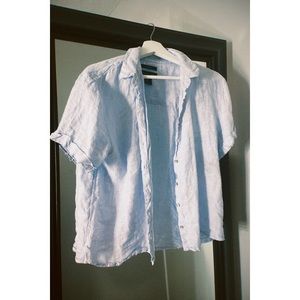 Cute Blue button down shirt